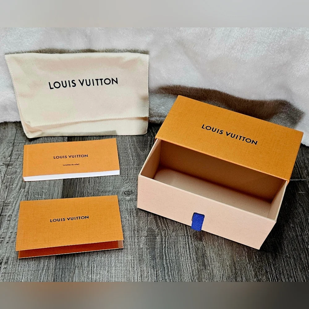 Louis Vuitton Sunglasses Packaging Gift Set Drawer Box Dust Bag Card Holder Book